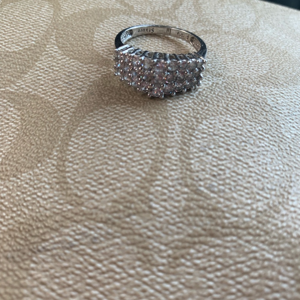 Silver Antique Cubic Zirconia Ring